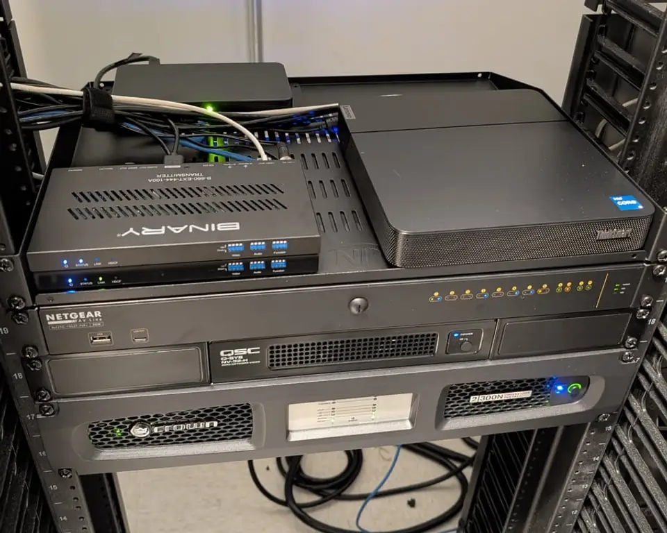 Midwest AV installed rack equipment